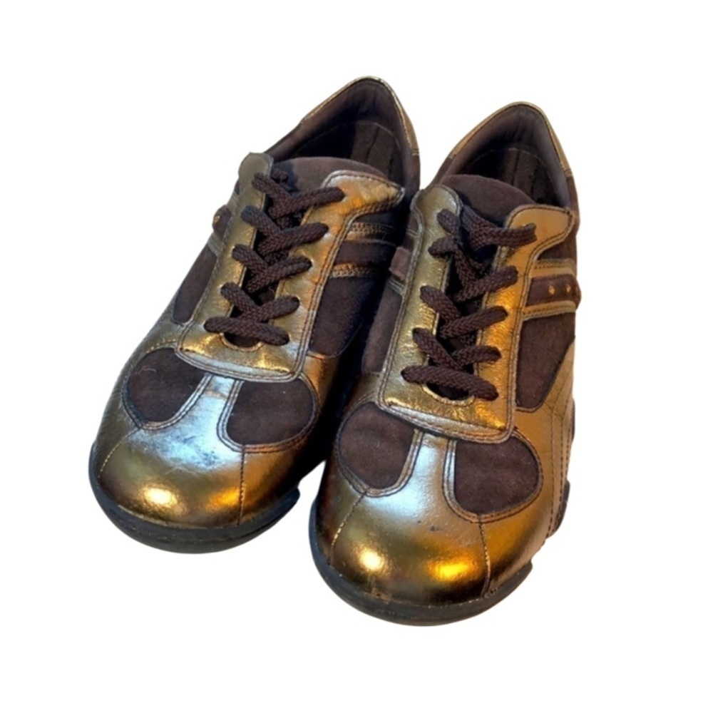 STEVE MADDEN | Womens Steve Madden Brown Metallic Jeweled Sneakers, Size 8.5